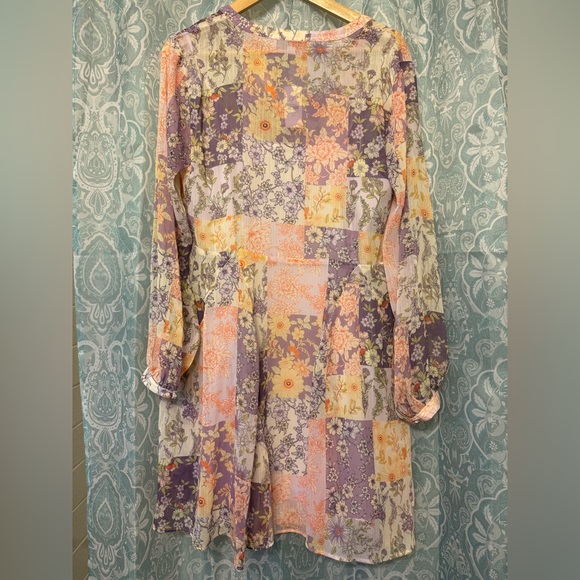 LOFT Multicolor Floral Dress - Picture 2 of 7